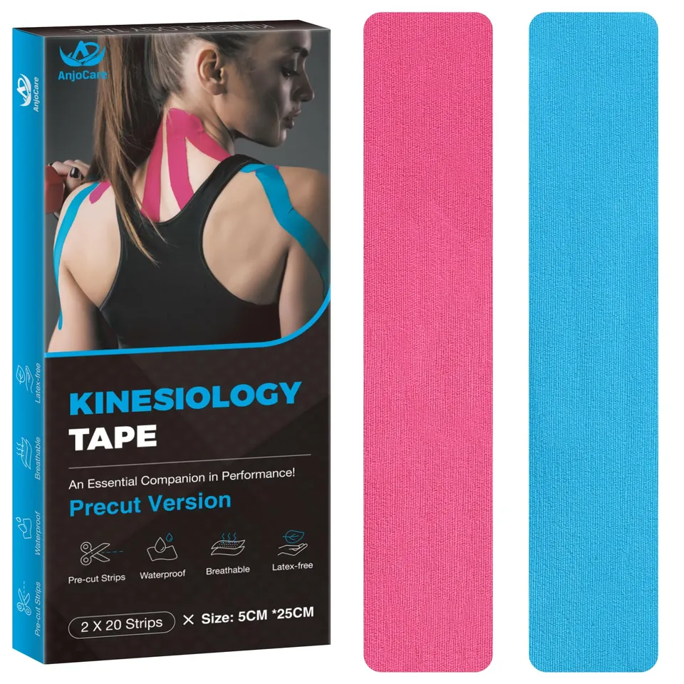 anjocare-kinesiologie-tape-vorgeschnitten-rosa-blau-40x-5x25cm image 1