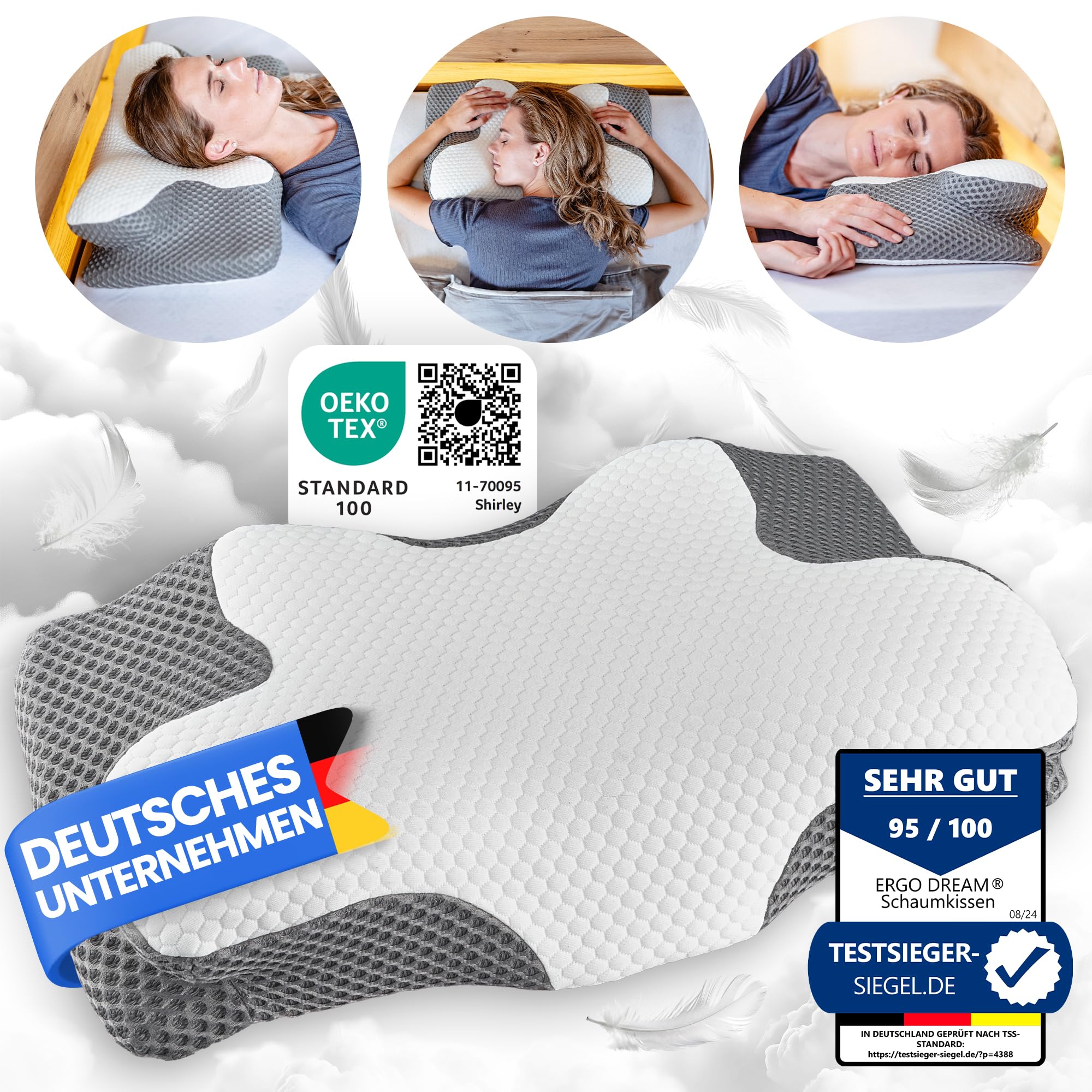 ergodream-kopfkissen-memory-foam-orthop-disch-nacken image 6