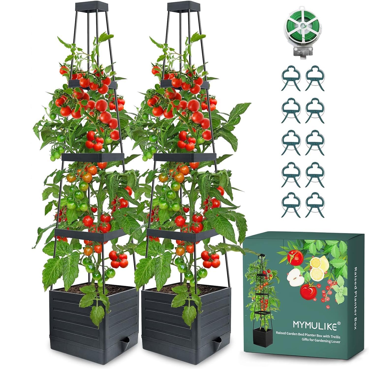 mymulike-home-life-tomatentopf-rankhilfe-145-cm-2-st-ck-topf image 1