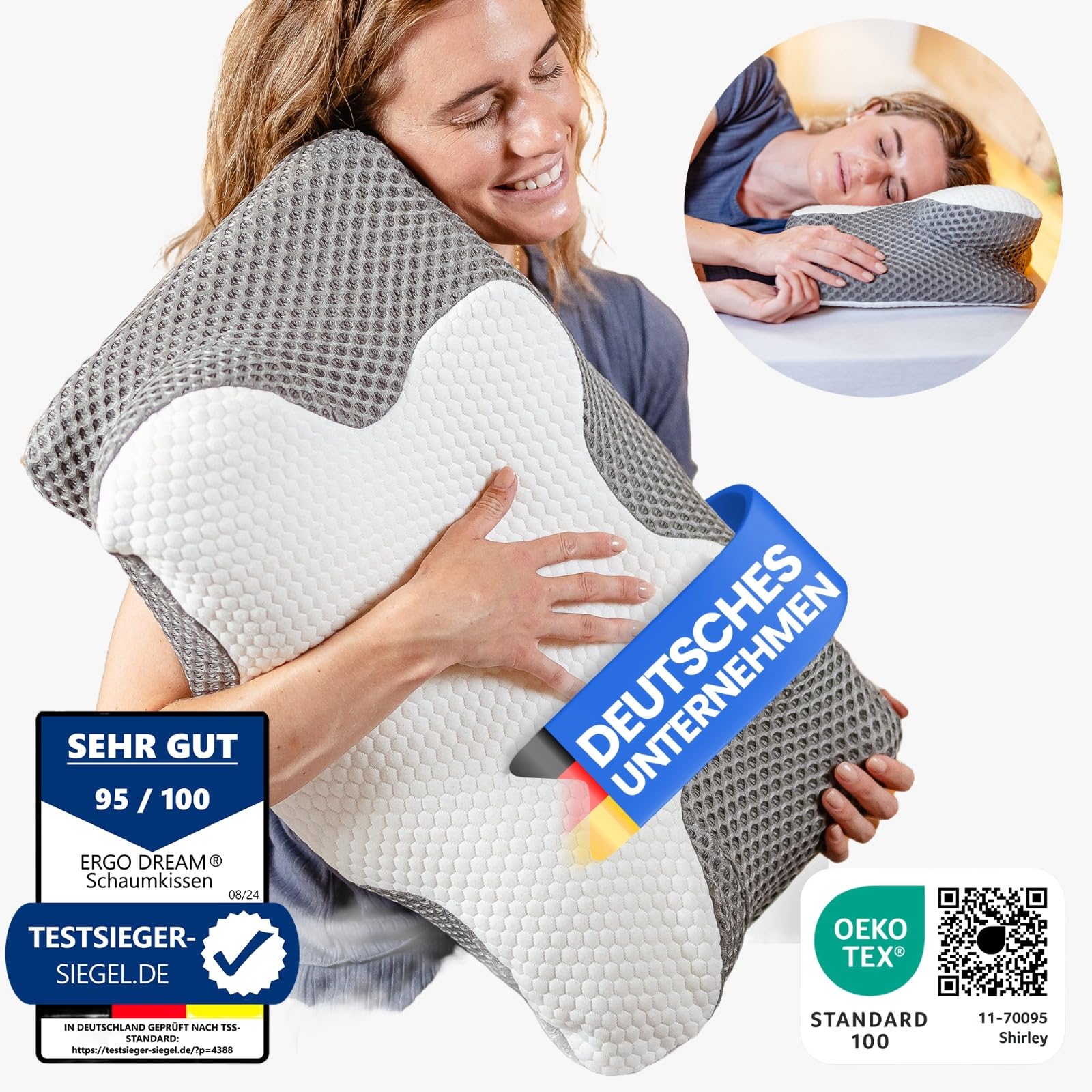 ergodream-kopfkissen-memory-foam-orthop-disch-nacken image 2