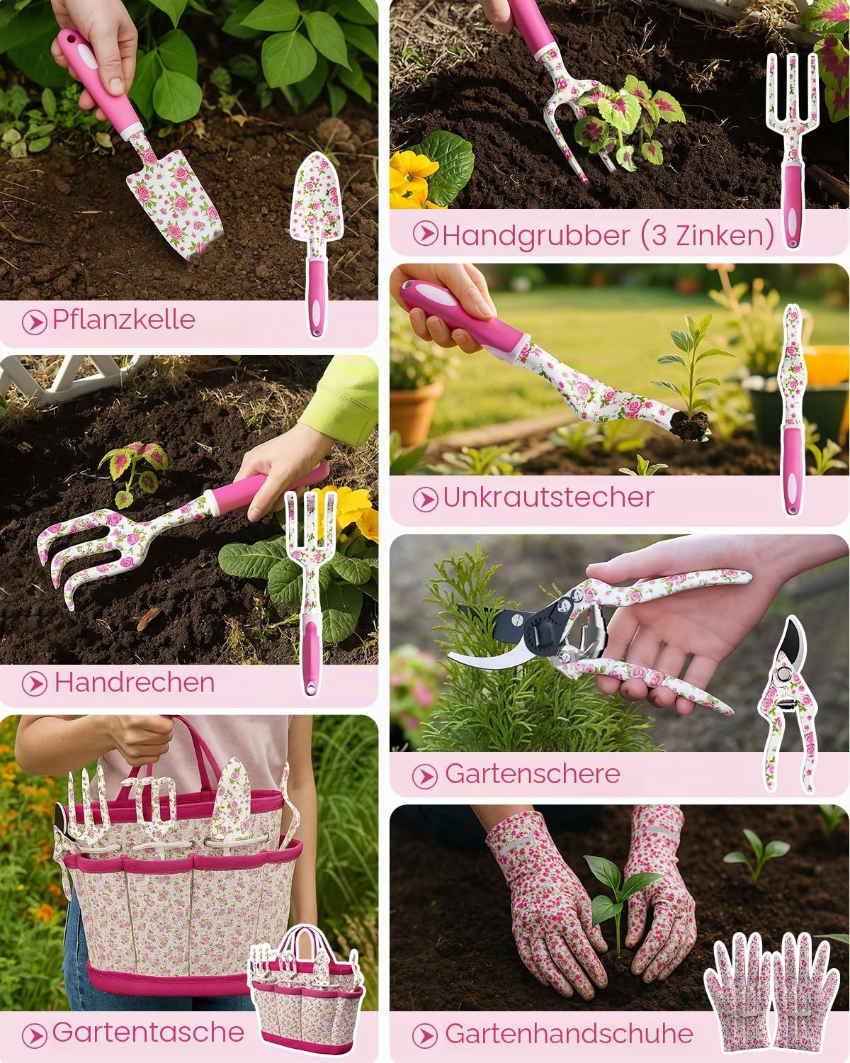 mymulike-home-life-gartenger-te-set-26-teilig-floral image 6