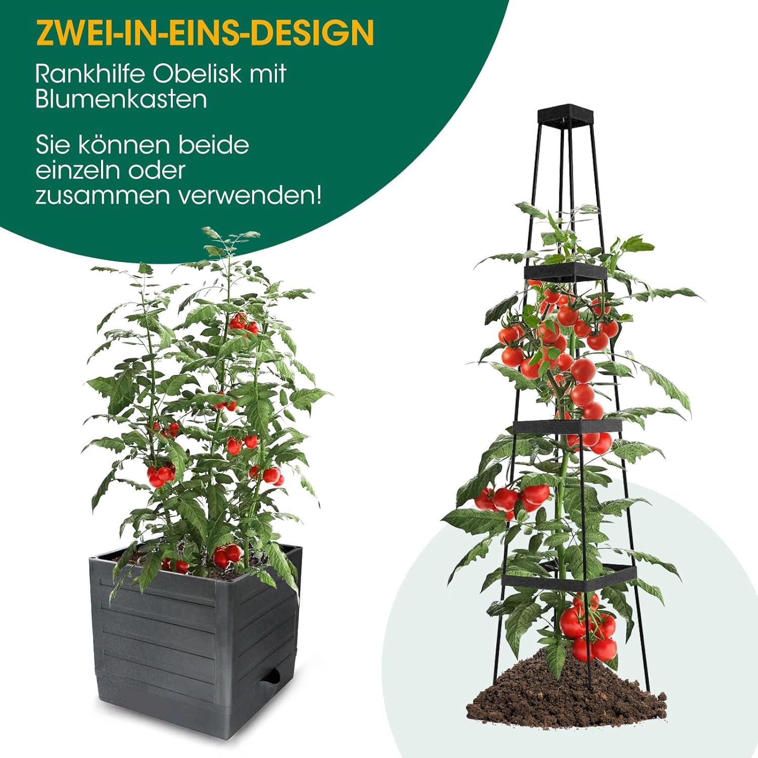 mymulike-home-life-tomatentopf-rankhilfe-145-cm-2-st-ck-topf image 2