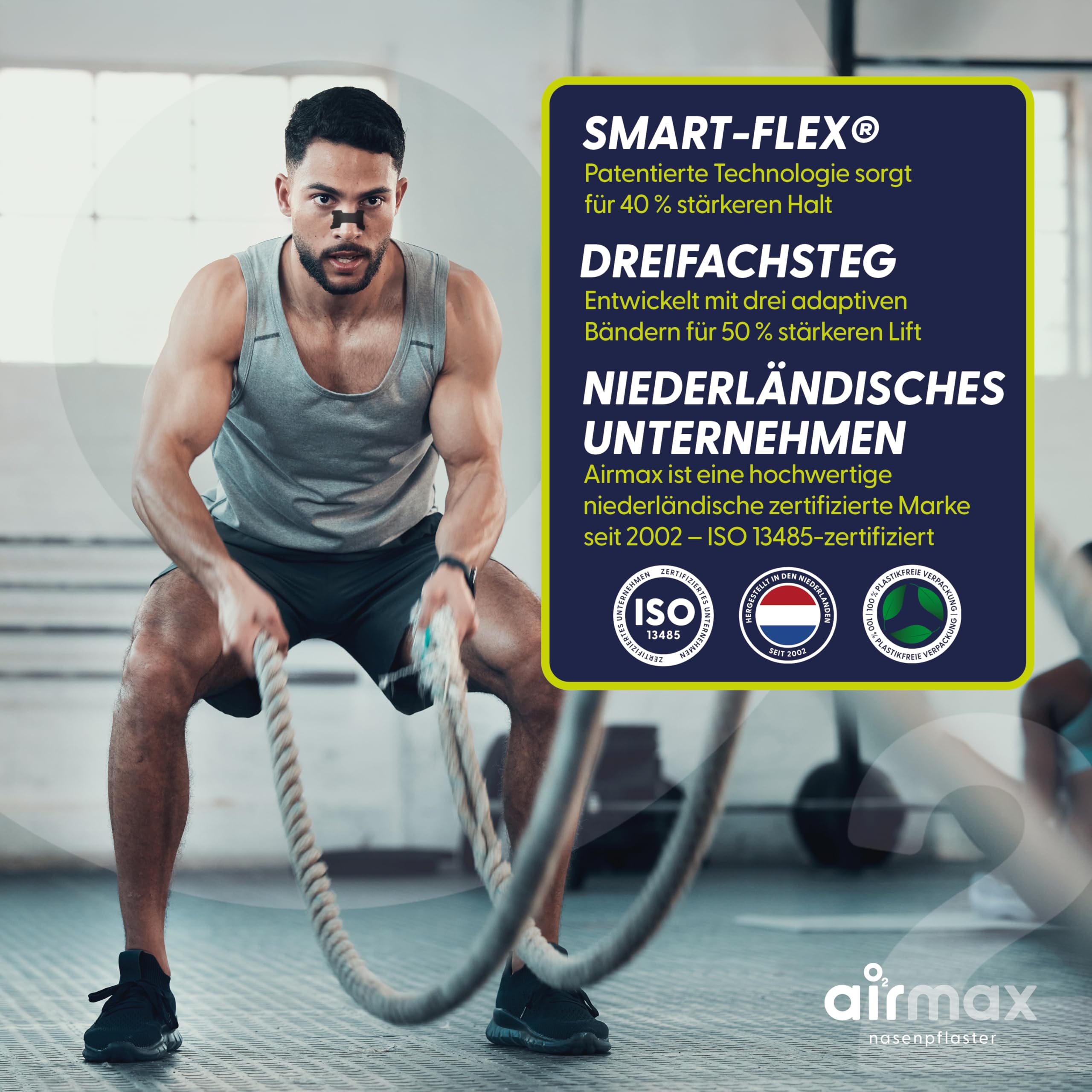 airmax-nasal-strips-nasenpflaster-schwarz-30-st-ck-sport-extra-stark image 2