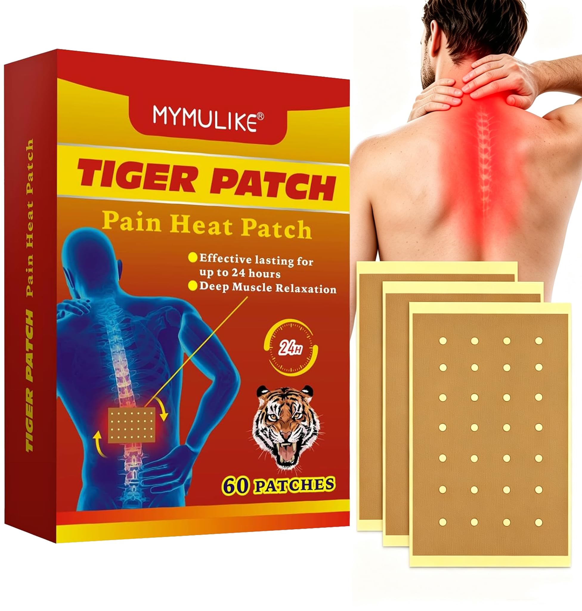 mymulike-health-care-tiger-pflaster-60-st-ck-w-rme image 1