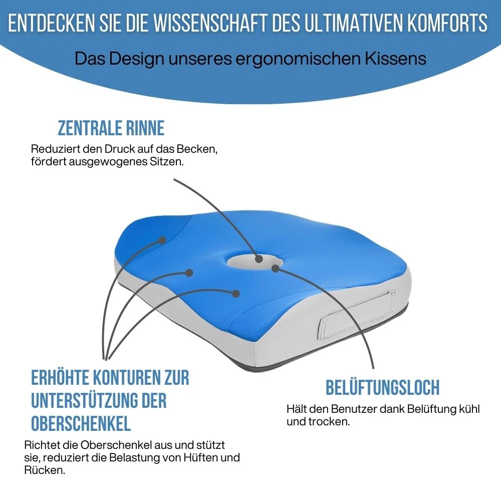 inphysio-coussin-ergonomique-sitzkissen-grau-blau-45x37x9-memory image 4