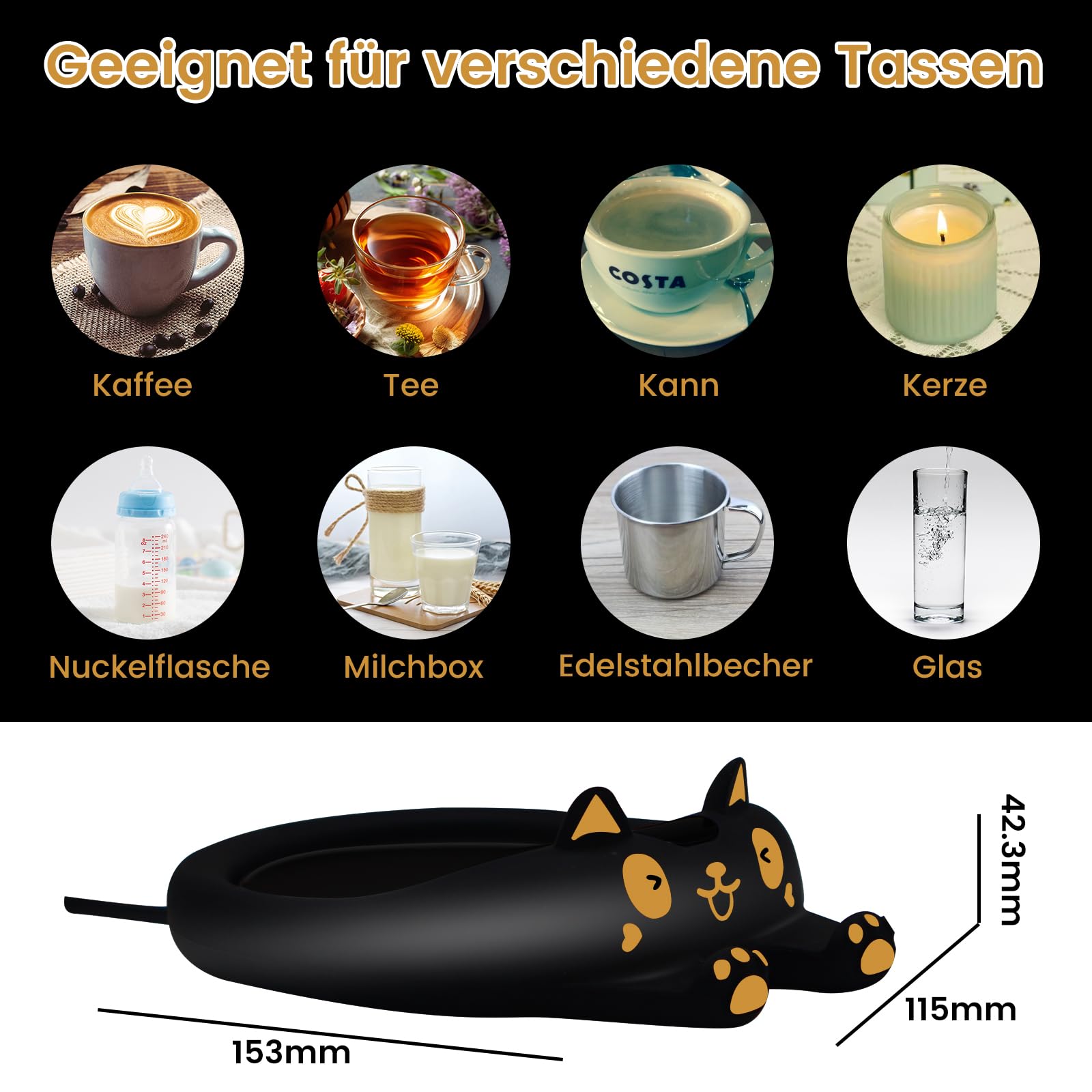 mymulike-home-life-tassenw-rmer-schwarz-kaffeew-rmer-3-stufen image 3