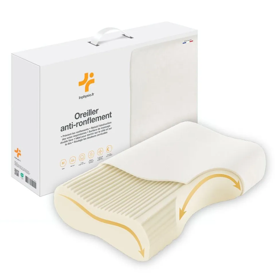 inphysio-anti-schnarch-kissen-wei-memory-foam-57x36-cm image 1