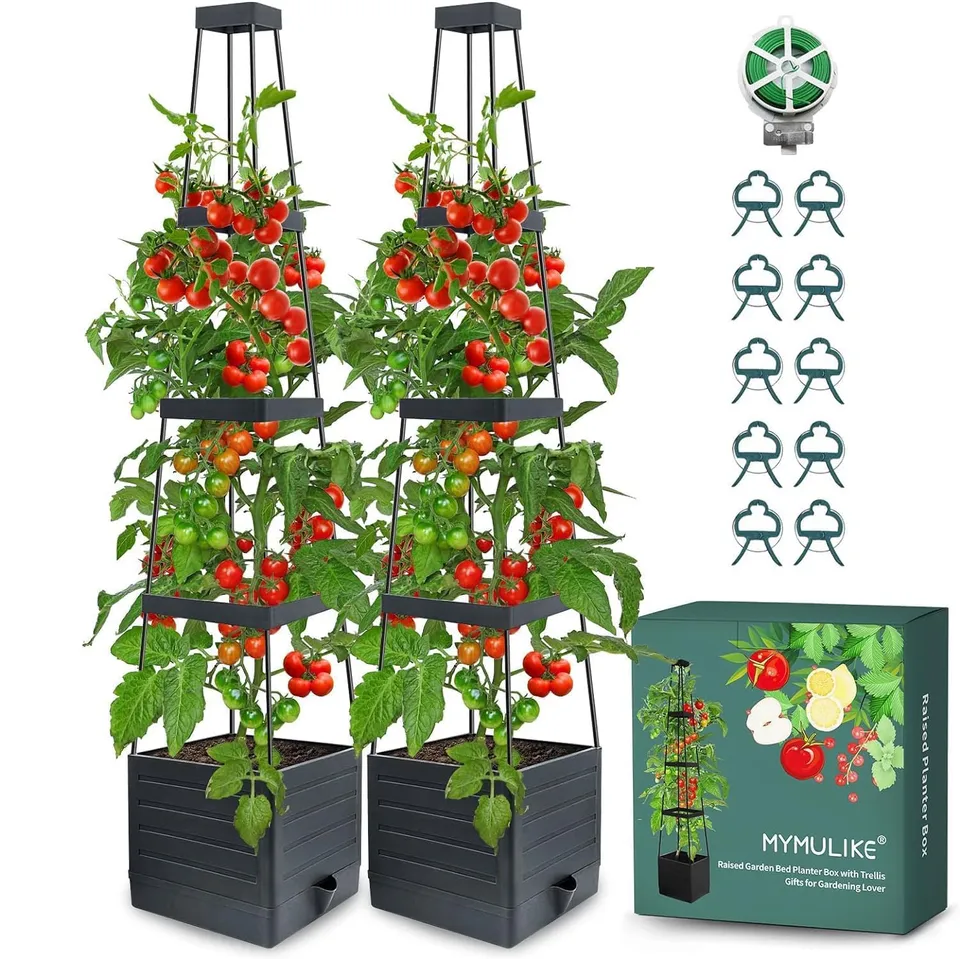 mymulike-home-life-tomatentopf-rankhilfe-145-cm-2-st-ck-topf image 1