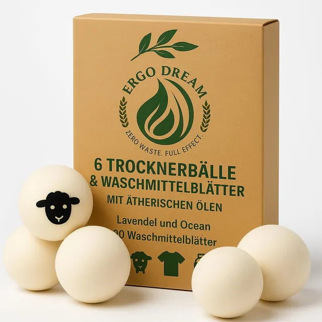ergodream-trocknerb-lle-xxl-6-st-ck-schafwolle-7cm image 1