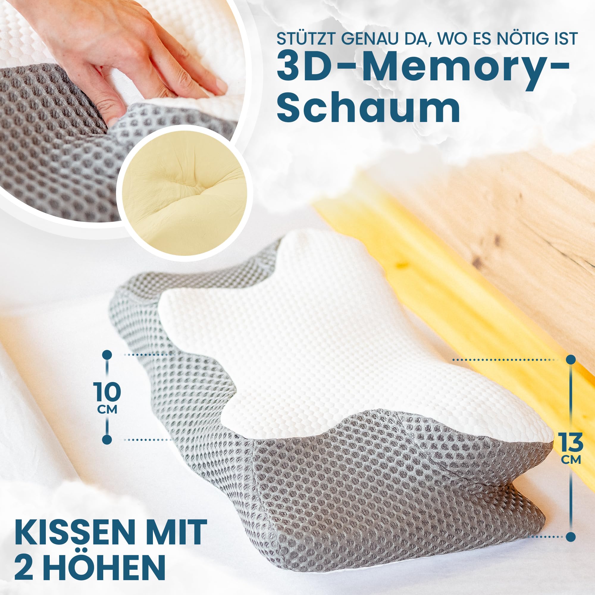 ergodream-kopfkissen-memory-foam-orthop-disch-nacken image 8