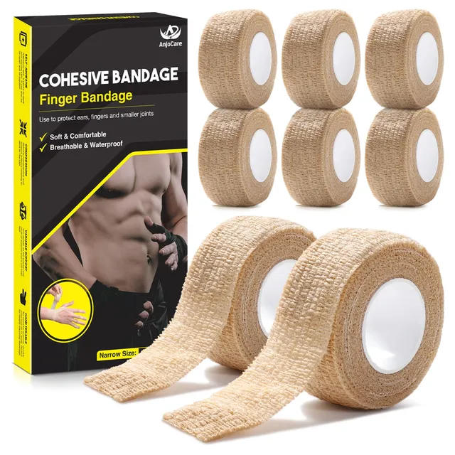 anjocare-selbstklebende-bandage-wrap-2-5cmx4-5m-8er-pack image 1